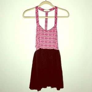 LF Millau | Aztec / Tribal Cut Out Dress in Pink